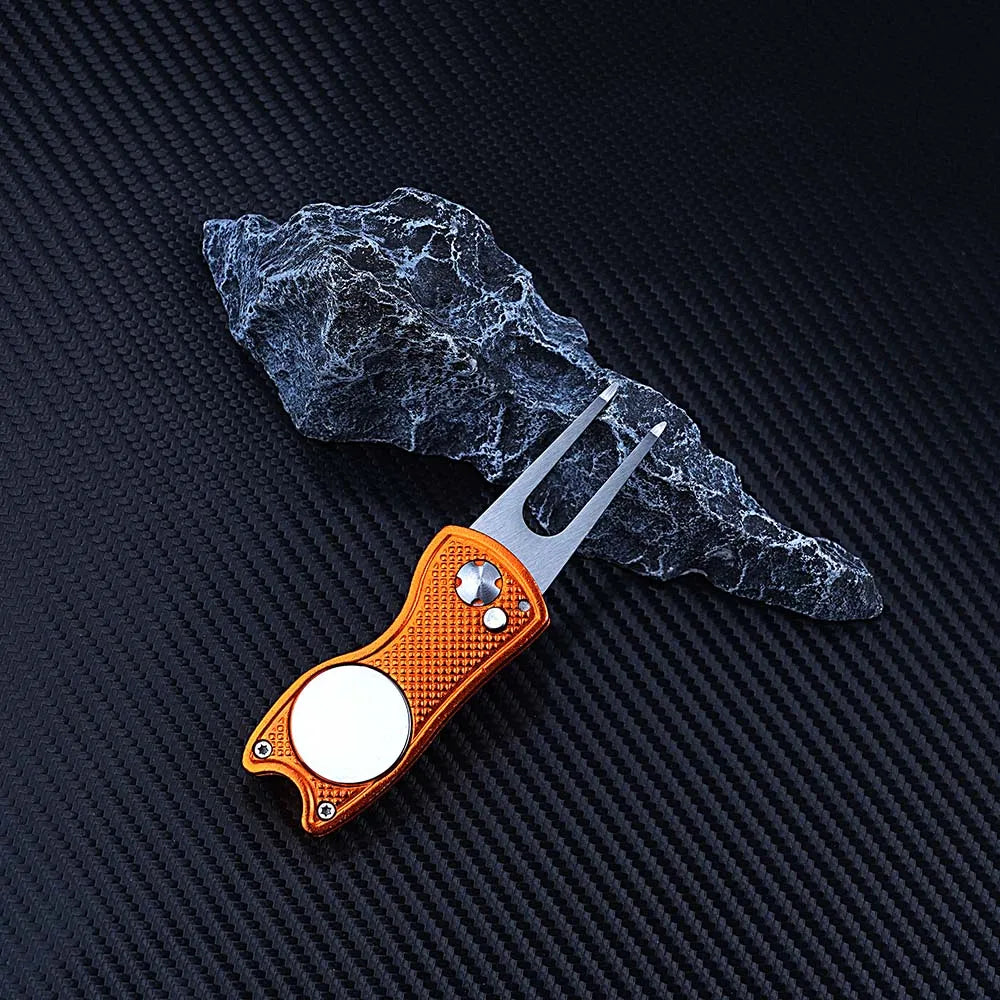 Outil de réparation de divot et relève-pitch de golf en métal