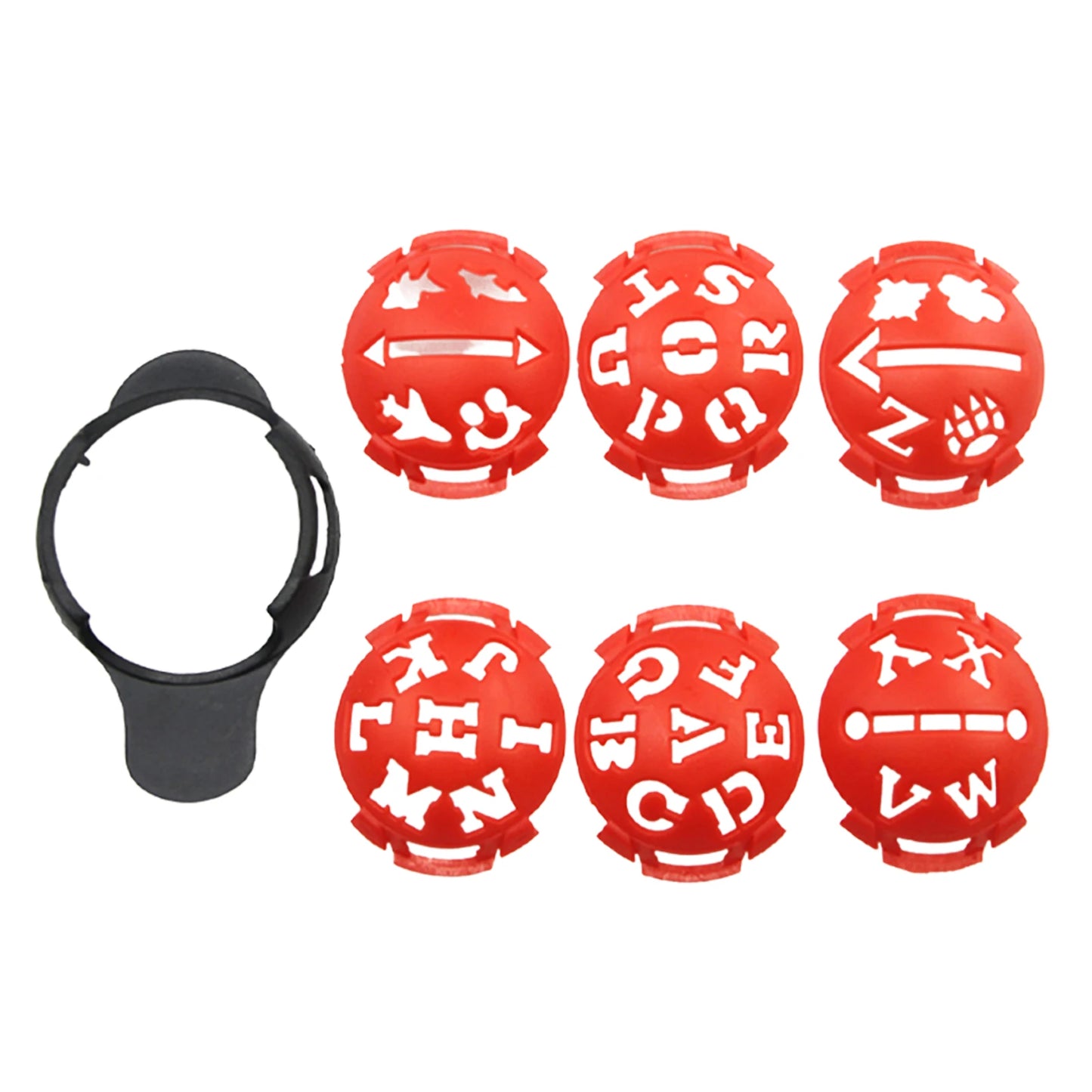 Marqueur de ligne et lettre de balle de Golf (6 pièces)