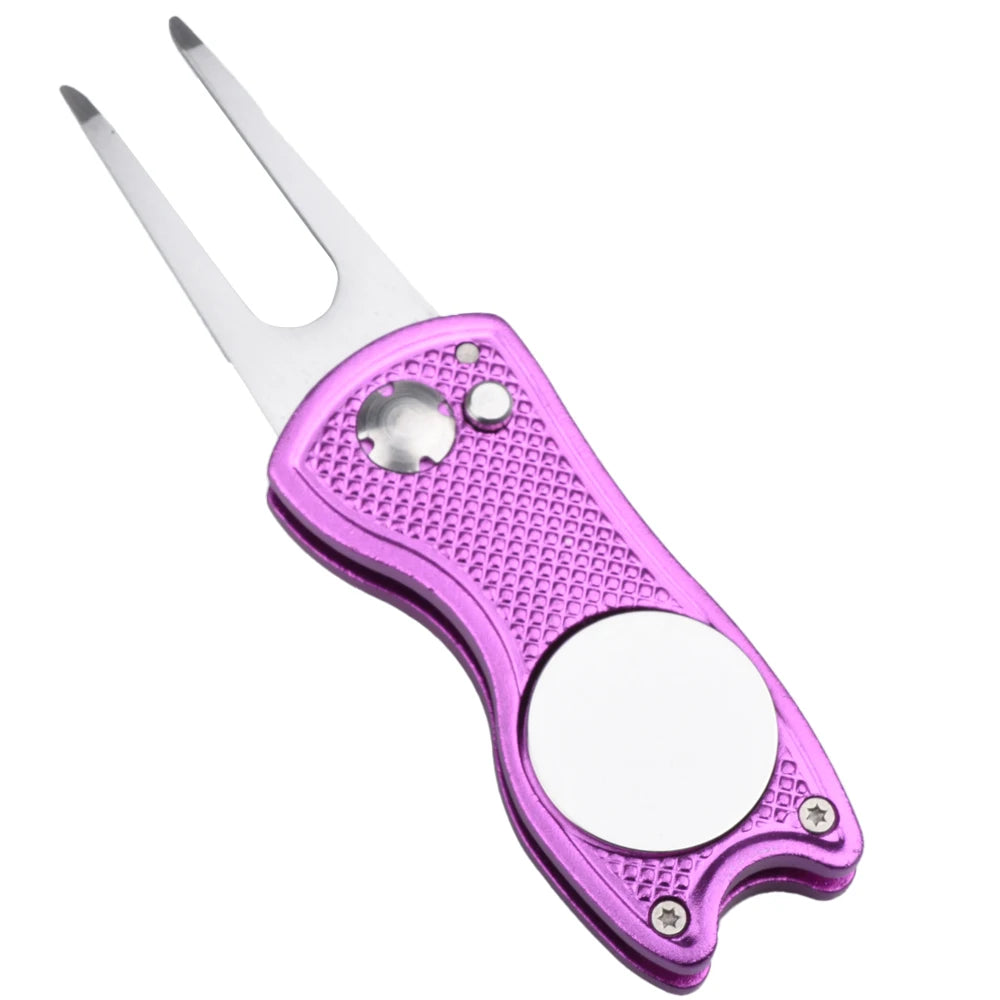 Outil de réparation de divot et relève-pitch de golf en métal