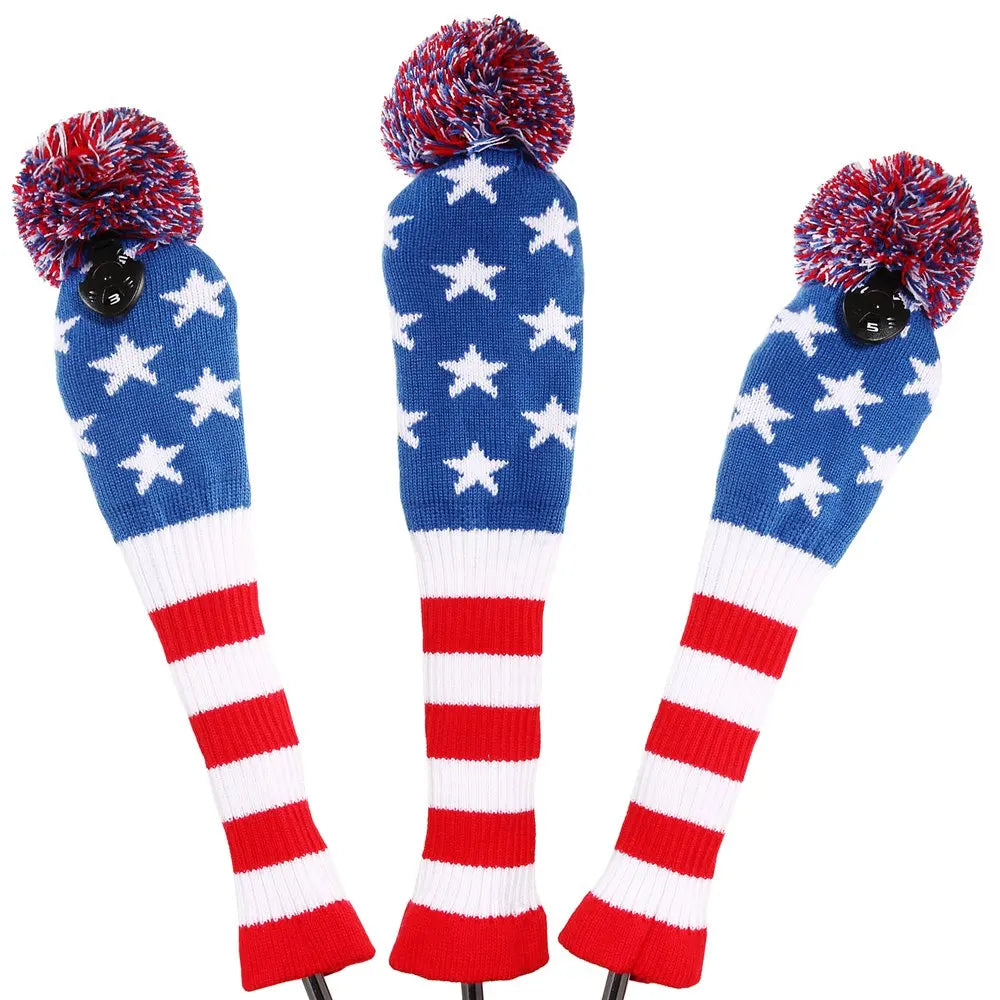 Protection de clubs de golf vendu par ensemble de 3 pièces