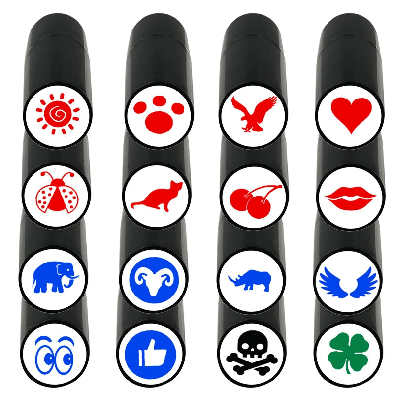 Tampon de balle de Golf en plastique, 1 pièce, marqueur, Impression à séchage rapide, Durable, divers motifs, accessoires de Golf en plastique