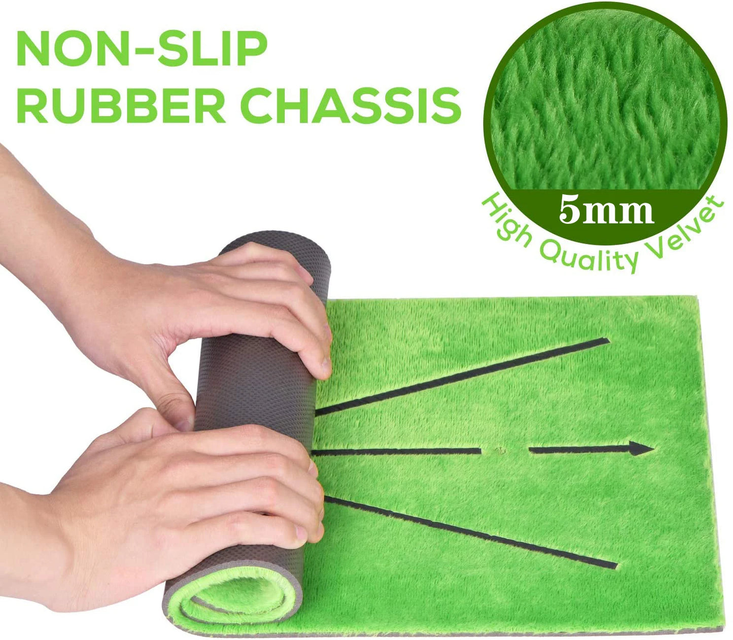 Tapis d'entraînement de Golf, piste de Swing, tapis de marquage, détection de balle de frappe, tapis de détection directionnel