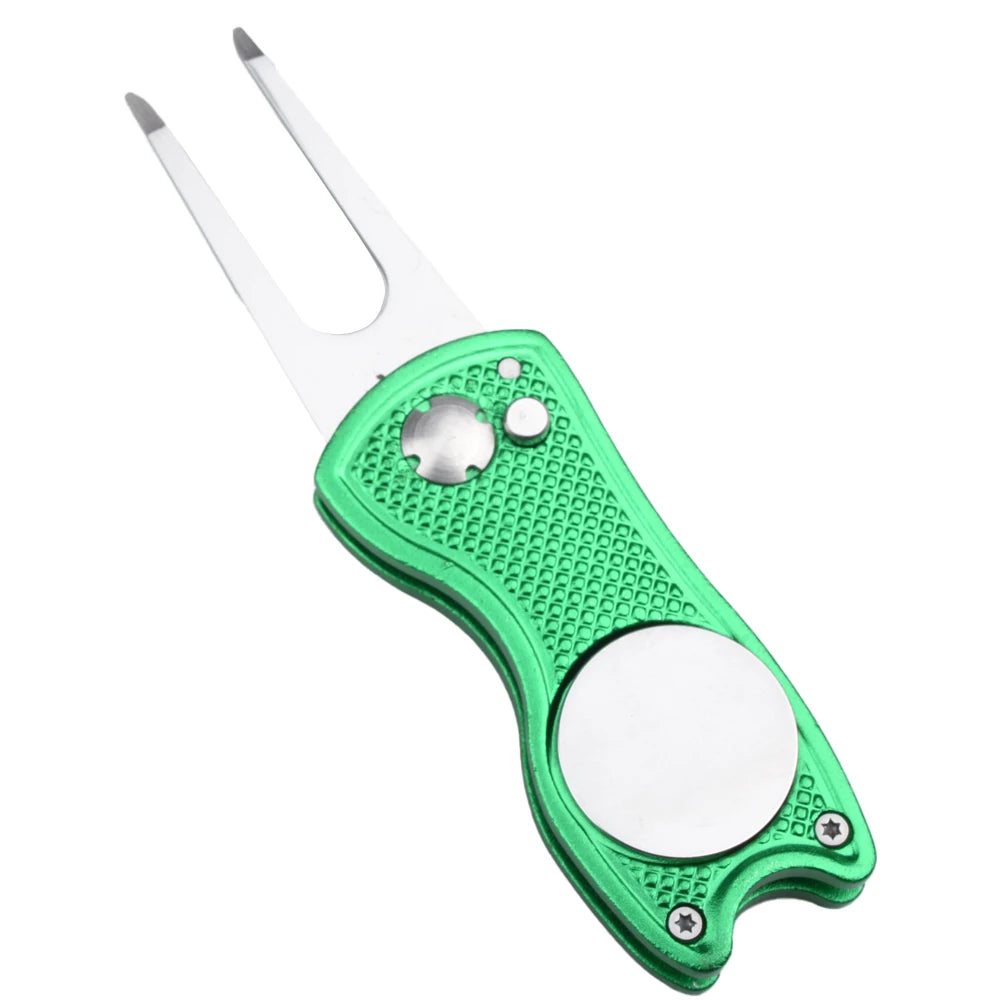 Outil de réparation de divot et relève-pitch de golf en métal