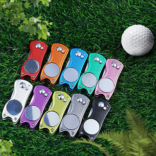 Outil de réparation de divot et relève-pitch de golf en métal