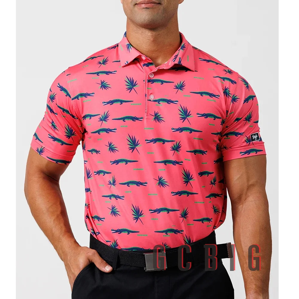 Polo de golf décontracté à séchage rapide pour hommes