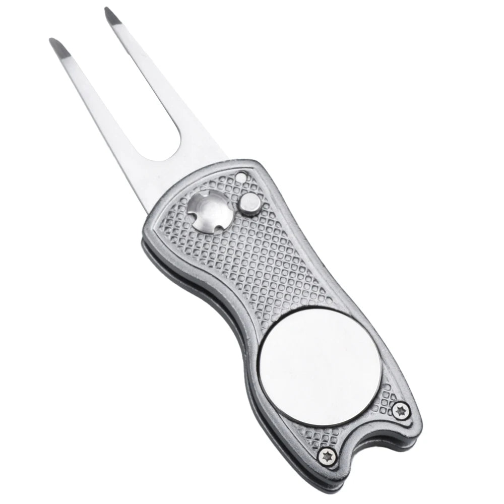 Outil de réparation de divot et relève-pitch de golf en métal