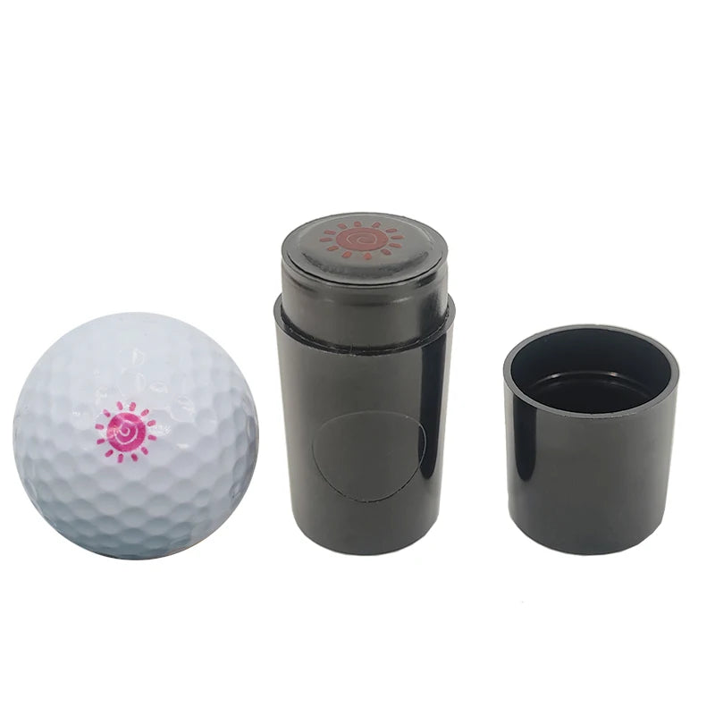 Tampon de balle de Golf en plastique, 1 pièce, marqueur, Impression à séchage rapide, Durable, divers motifs, accessoires de Golf en plastique