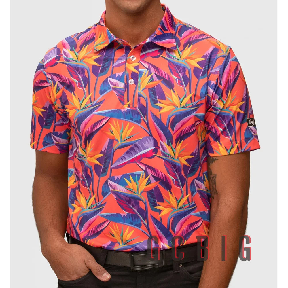 Polo de golf décontracté à séchage rapide pour hommes