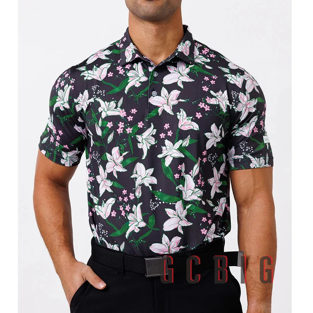 Polo de golf décontracté à séchage rapide pour hommes