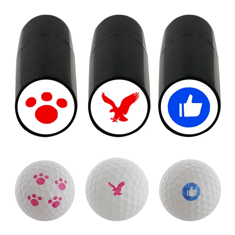 Tampon de balle de Golf en plastique, 1 pièce, marqueur, Impression à séchage rapide, Durable, divers motifs, accessoires de Golf en plastique
