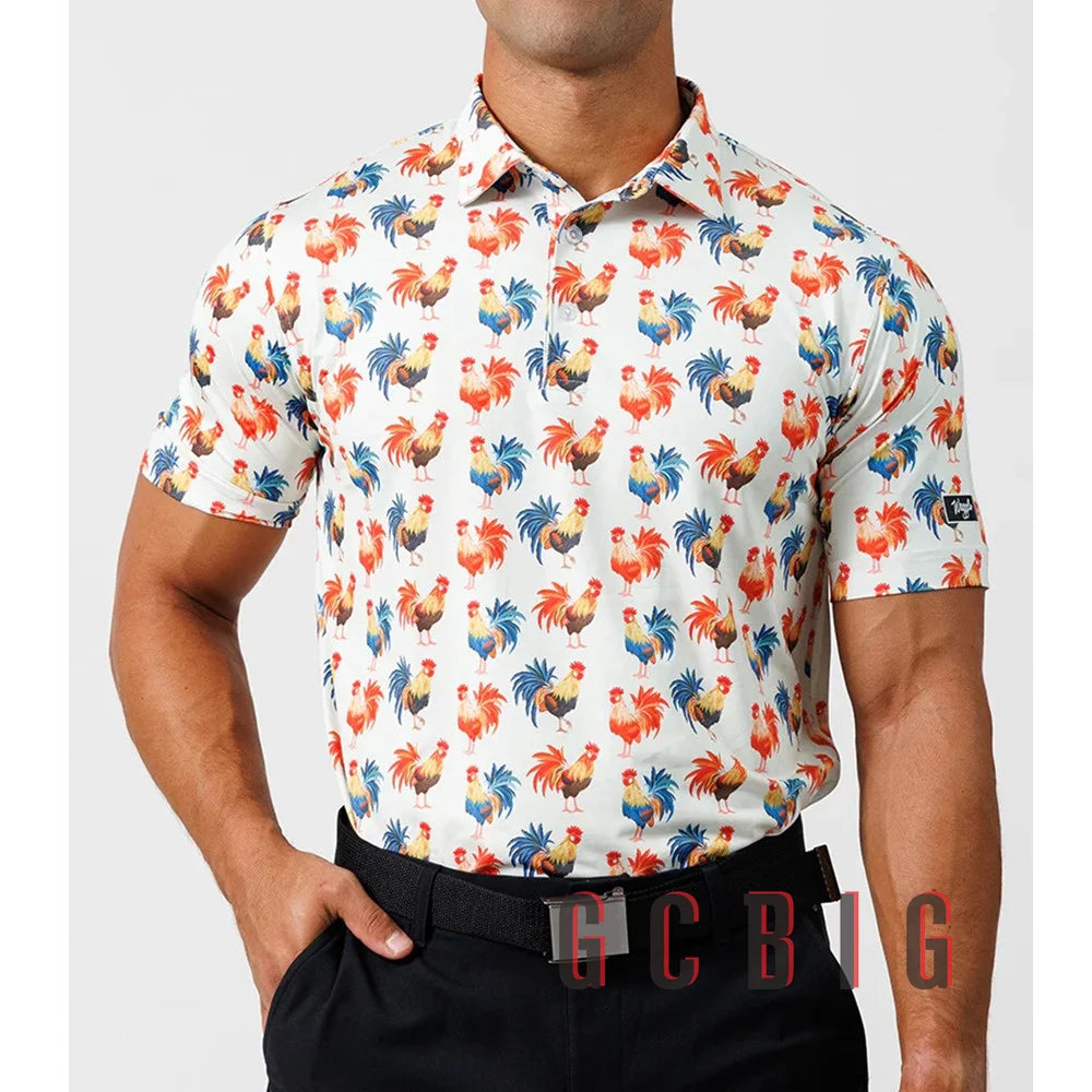 Polo de golf décontracté à séchage rapide pour hommes