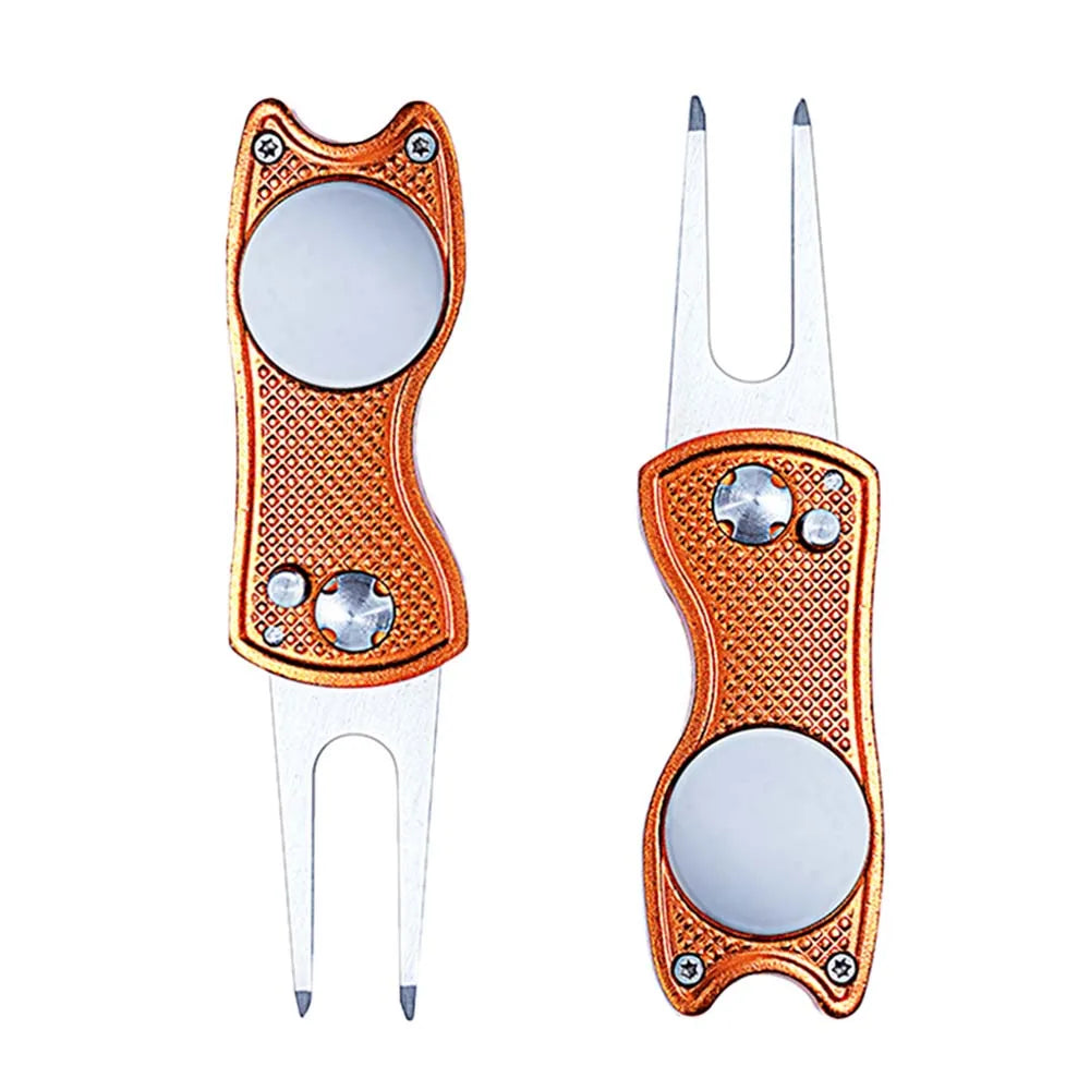 Outil de réparation de divot et relève-pitch de golf en métal