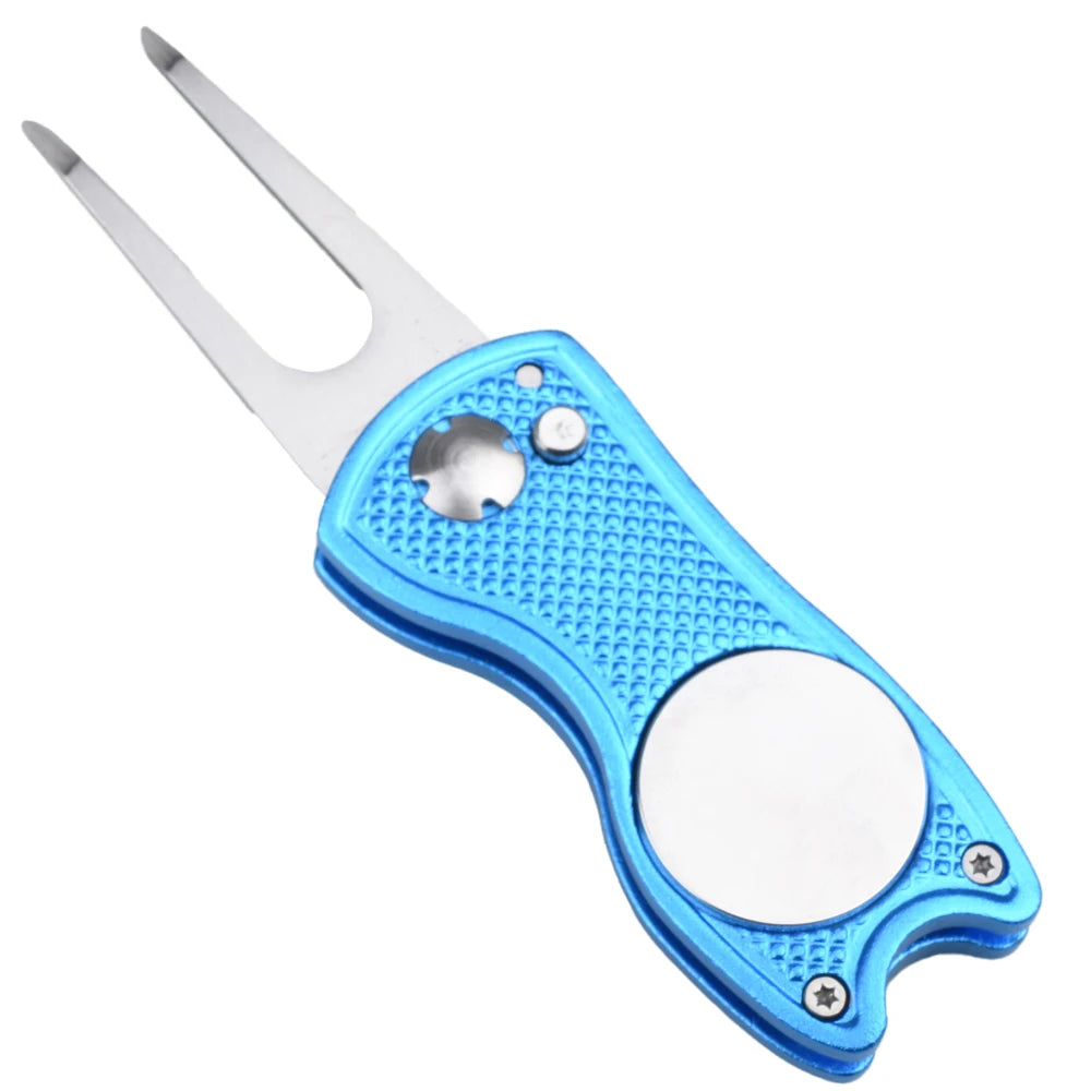 Outil de réparation de divot et relève-pitch de golf en métal